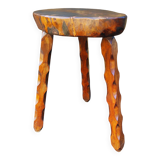 Brutalist tripod stool 1960