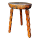 Brutalist tripod stool 1960
