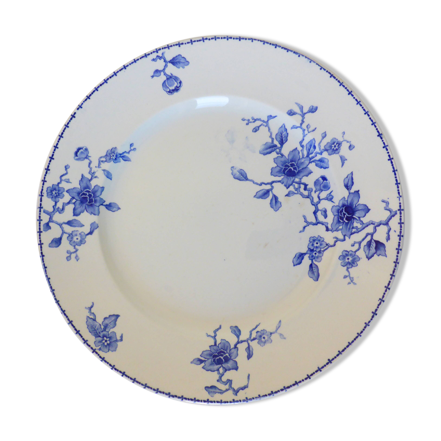 1 round vintage serving dish K and G Luneville Dutch model 2106122