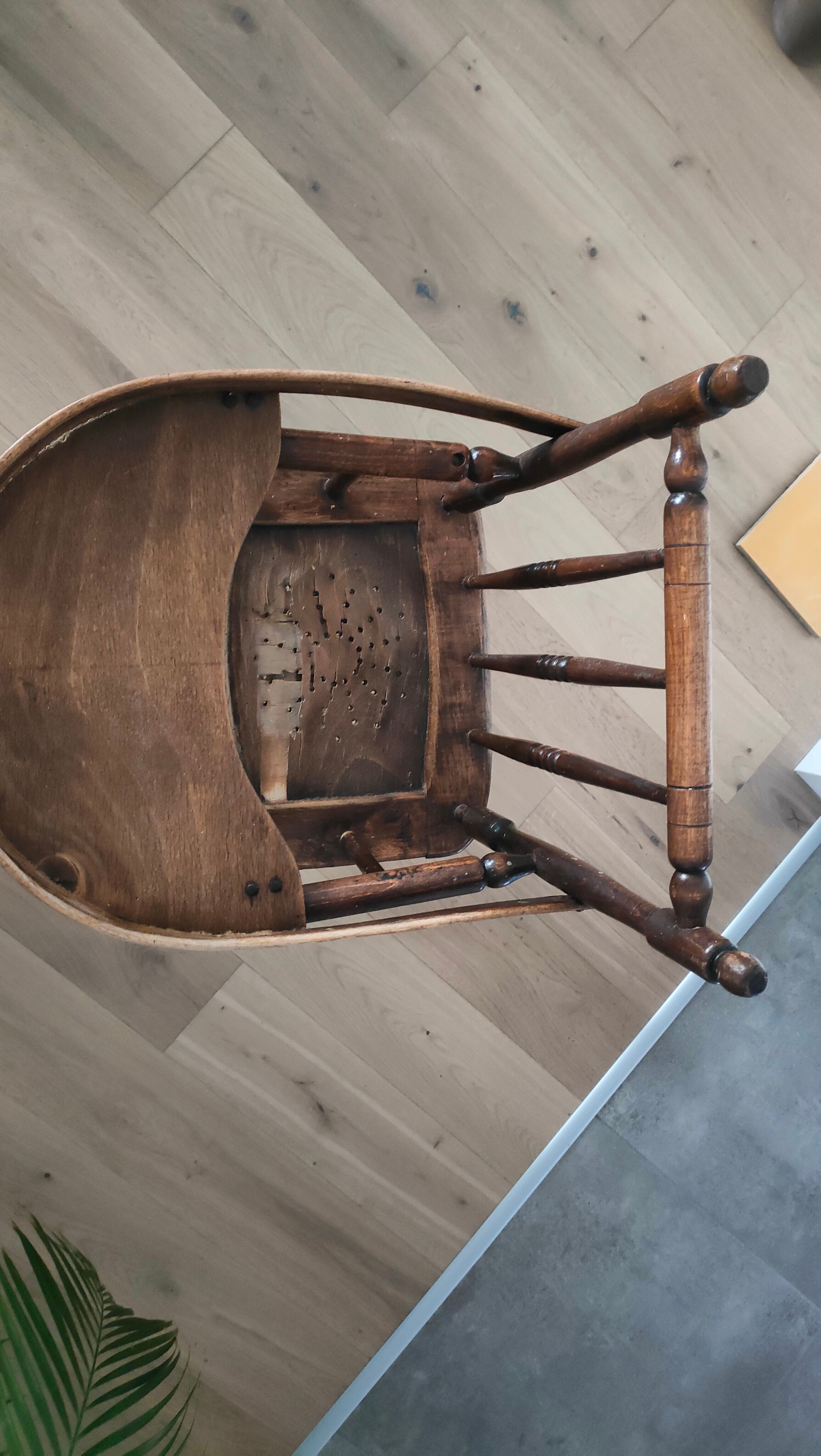 Antique baby high chair