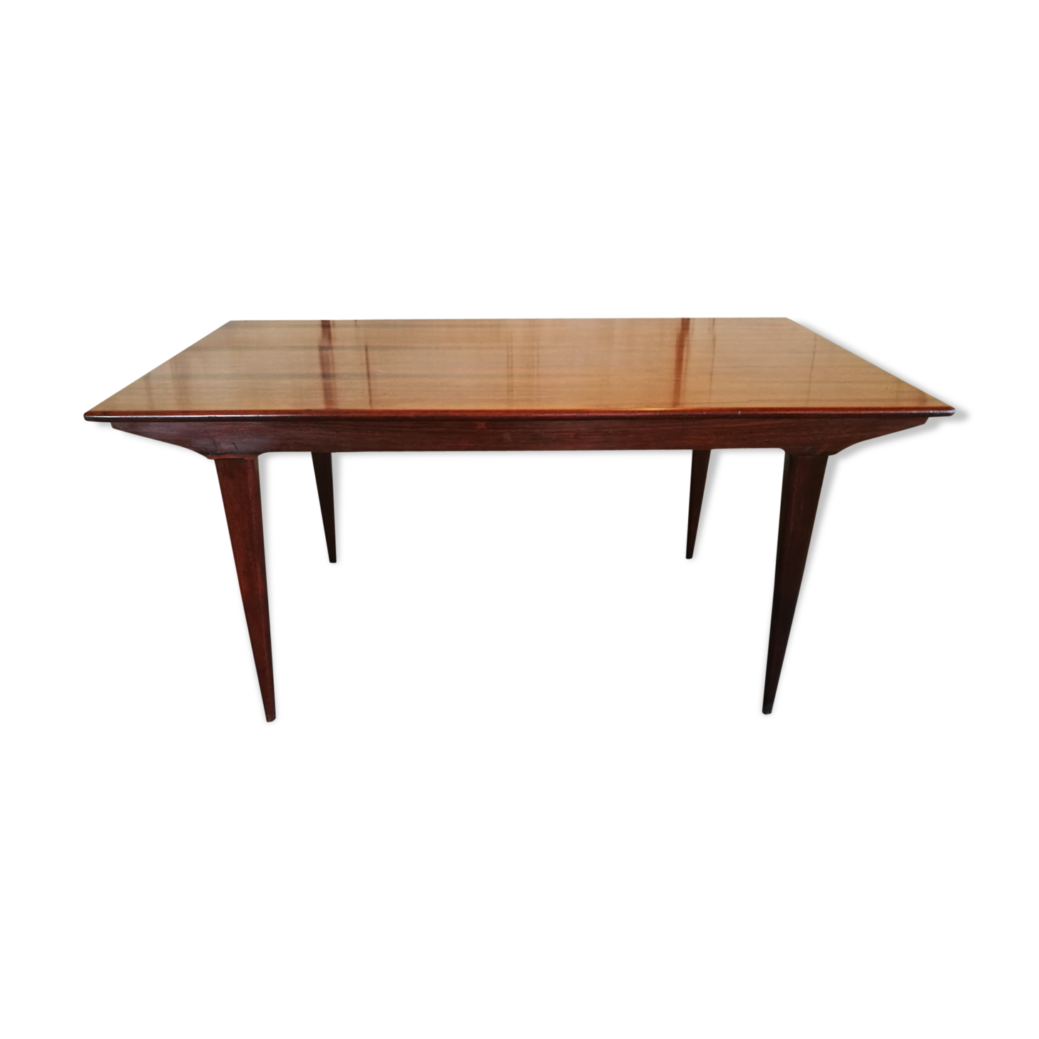 Scandinavian dining table in rosewood