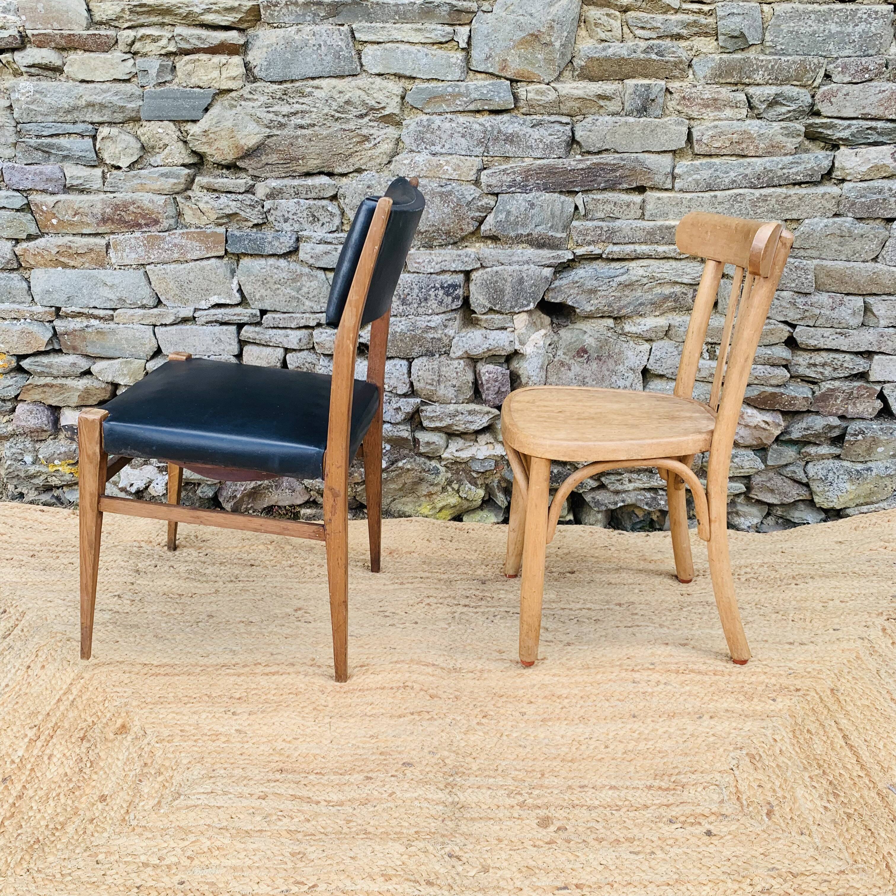 Mismatched pair of chairs