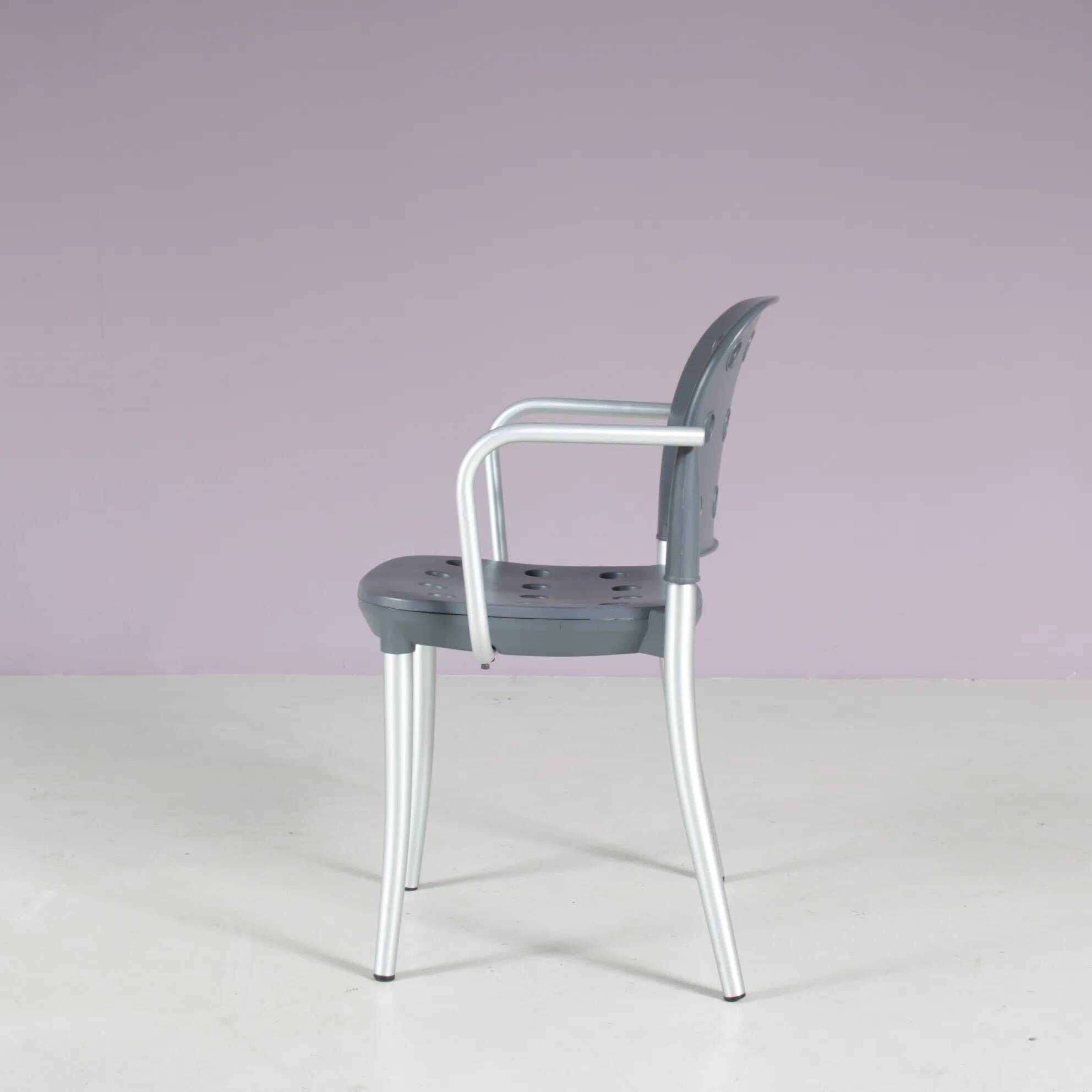 Set of 4 "Minni" chairs from the 1980s by Antonio Citterio for Halifax, Italy