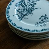 The 6 sarreguemines plates