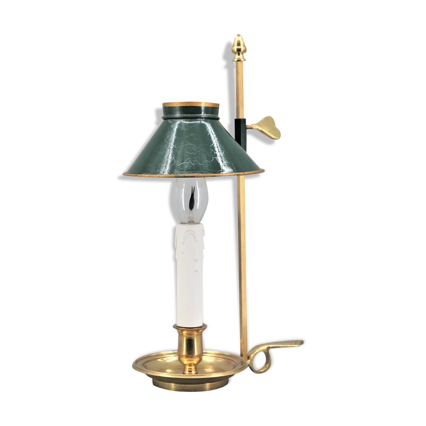 Golden bronze hot water bottle lamp