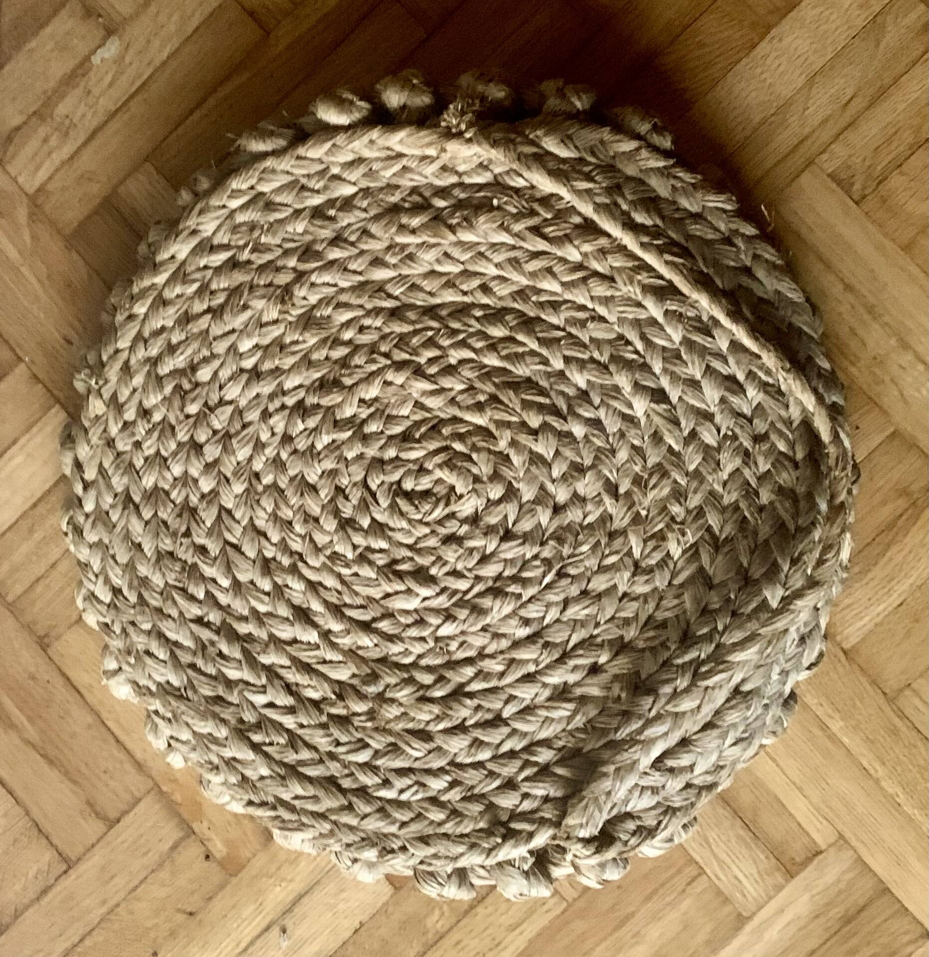 Round rope mirror from the 70s