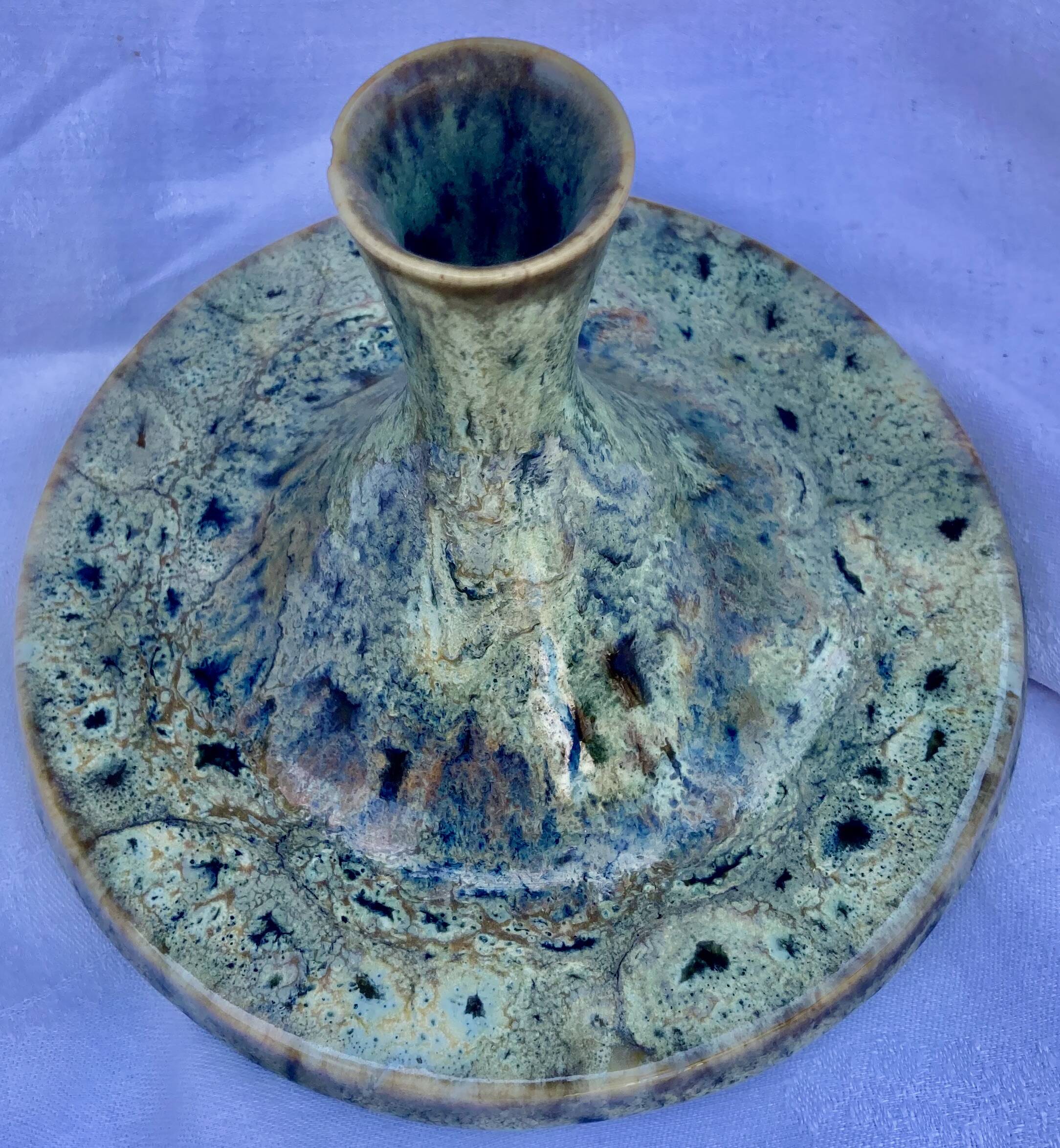 ceramic abstract decoration signed Jacques Marie unique piece - XXL size!