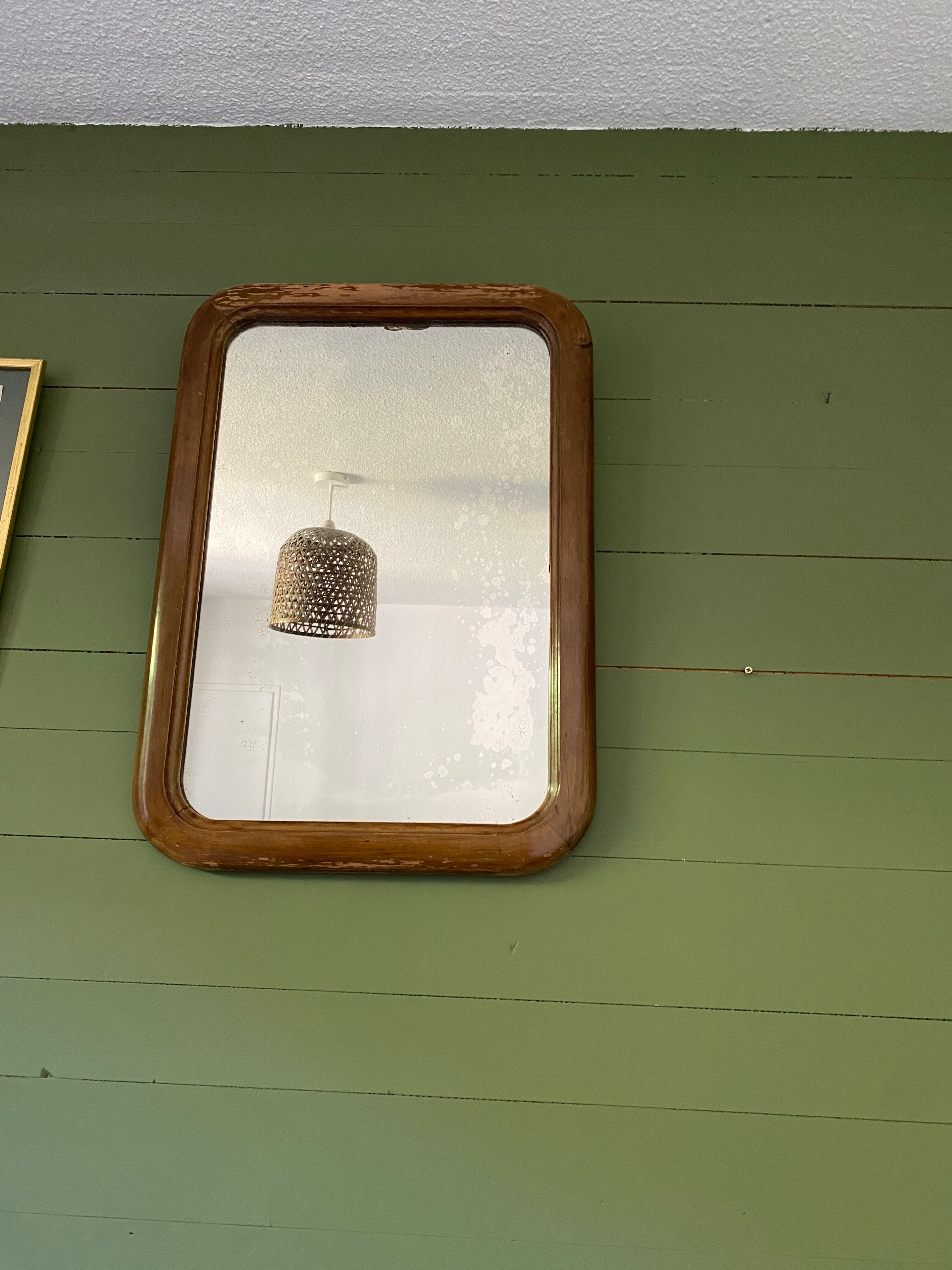 Old rectangular mirror