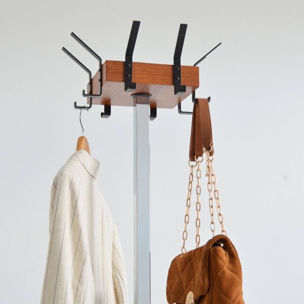 Porte manteaux / Porte parapluie scandinave sur pied 1950 vintage