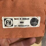 Fritz Hansen Egg Chair + Ottoman, Camel Cognac leder 1968!!