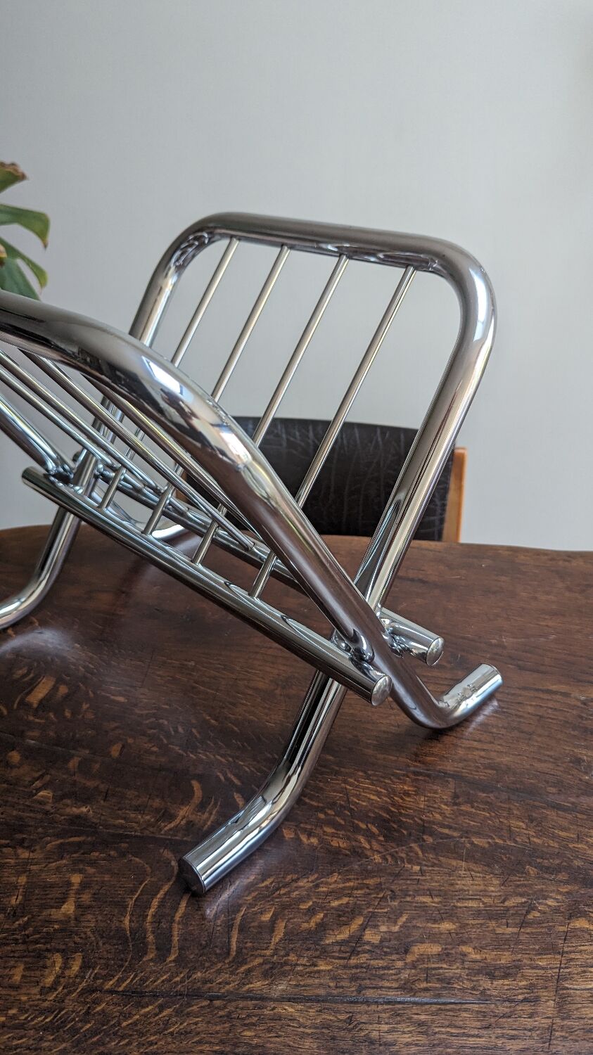 Porte revue chrome vintage