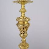 Pair of 19th century bronze candlesticks