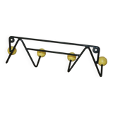 Yellow 4-ball coat rack