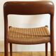 Model chair 75 in teak and rope by Niels Otto Moller