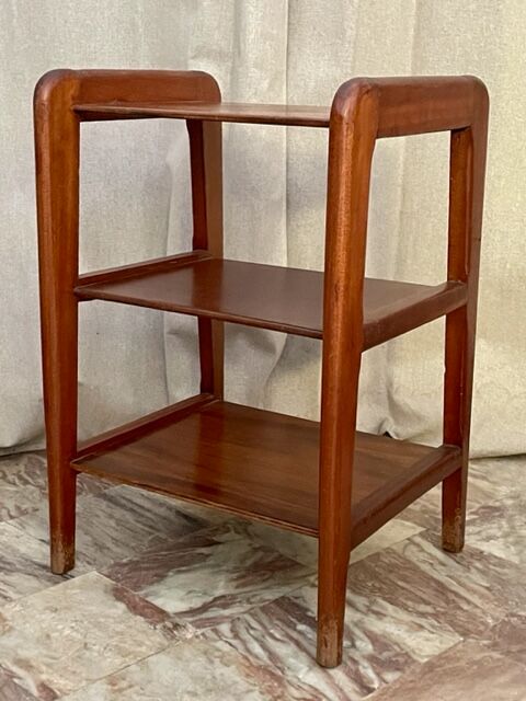 Teak sofa end table 1950 France