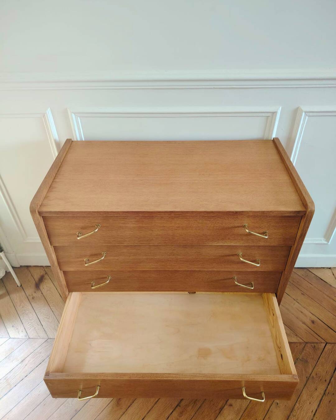 Commode rénovée de style scandinave, années 50-60