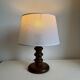 Vintage Mid Century Modern Wood Base Table Lamp