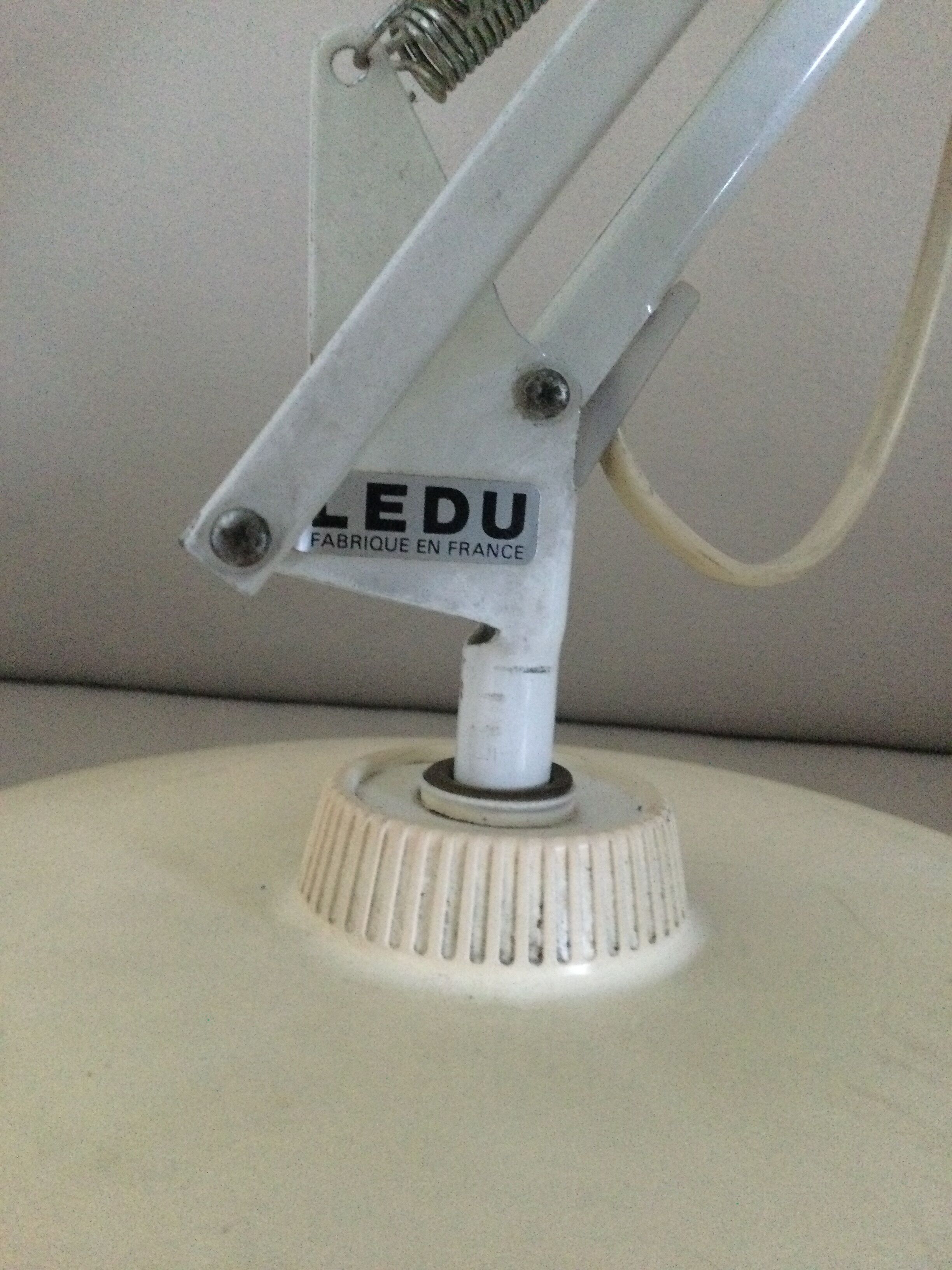 Architect desk lamp signed Ledu France