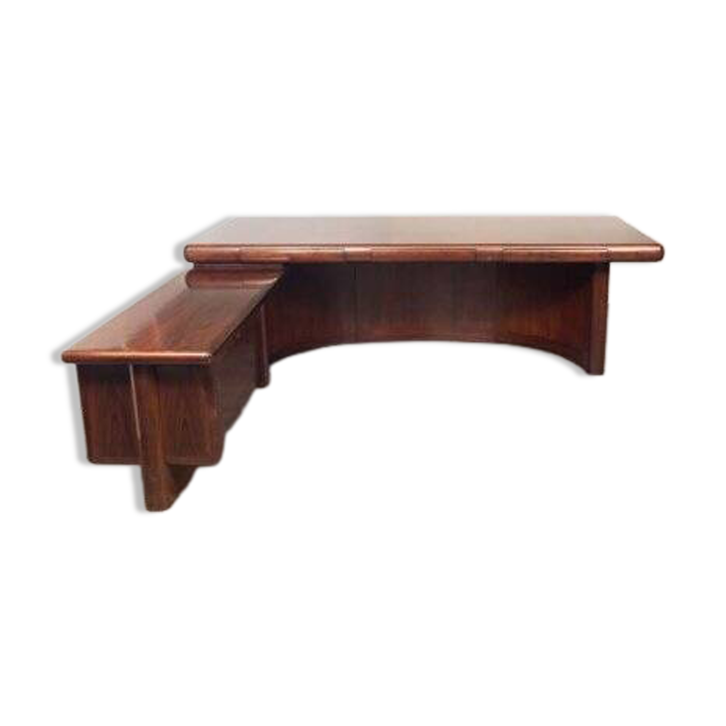 Bureau de direction danois Dyrlund Super Skyline en bois et placage de palissandre, 1970