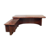 Bureau de direction danois Dyrlund Super Skyline en bois et placage de palissandre, 1970