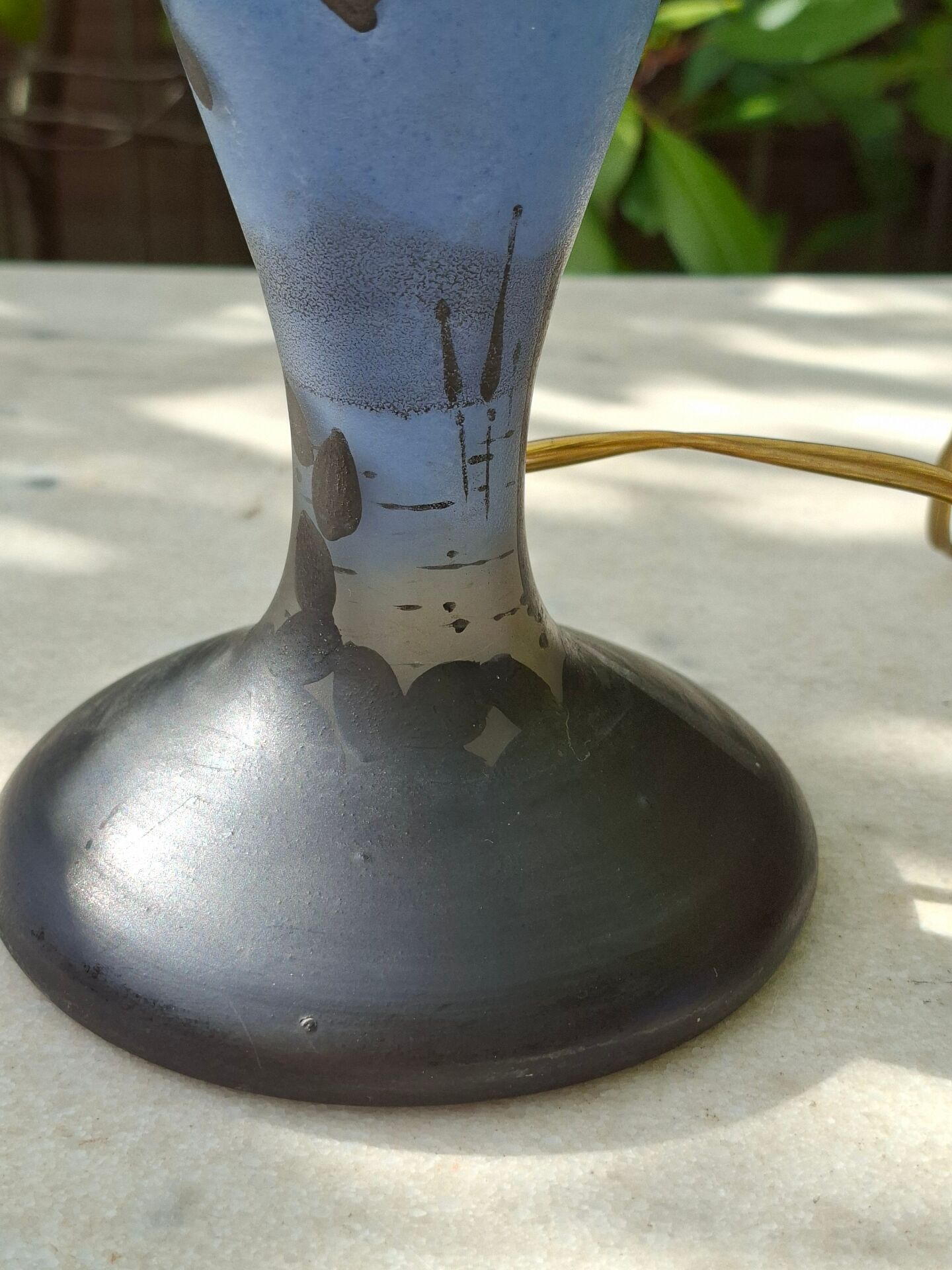 Pied de lampe art nouveau