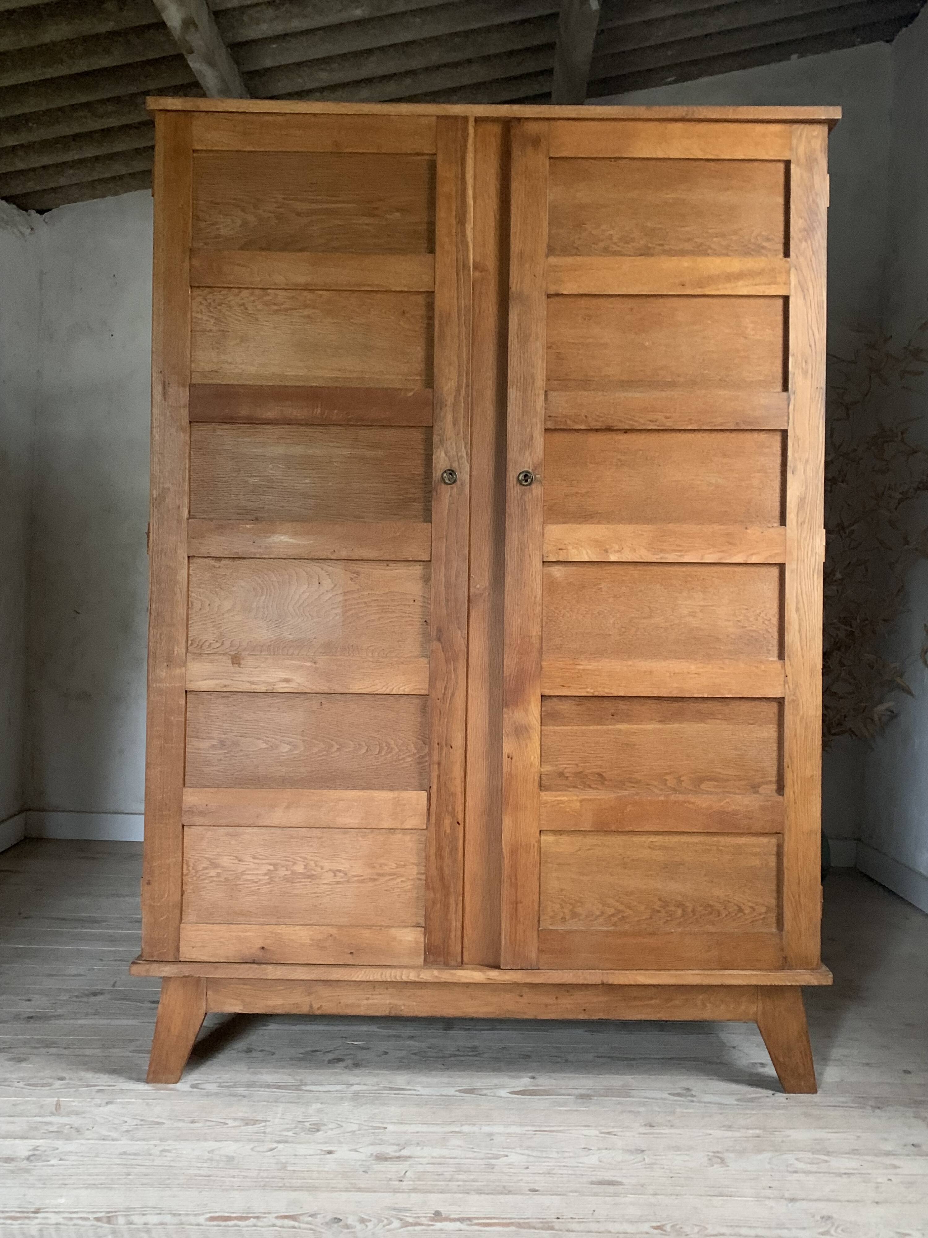 Vintage Parisian wardrobe by René Gabriel, 128 cm