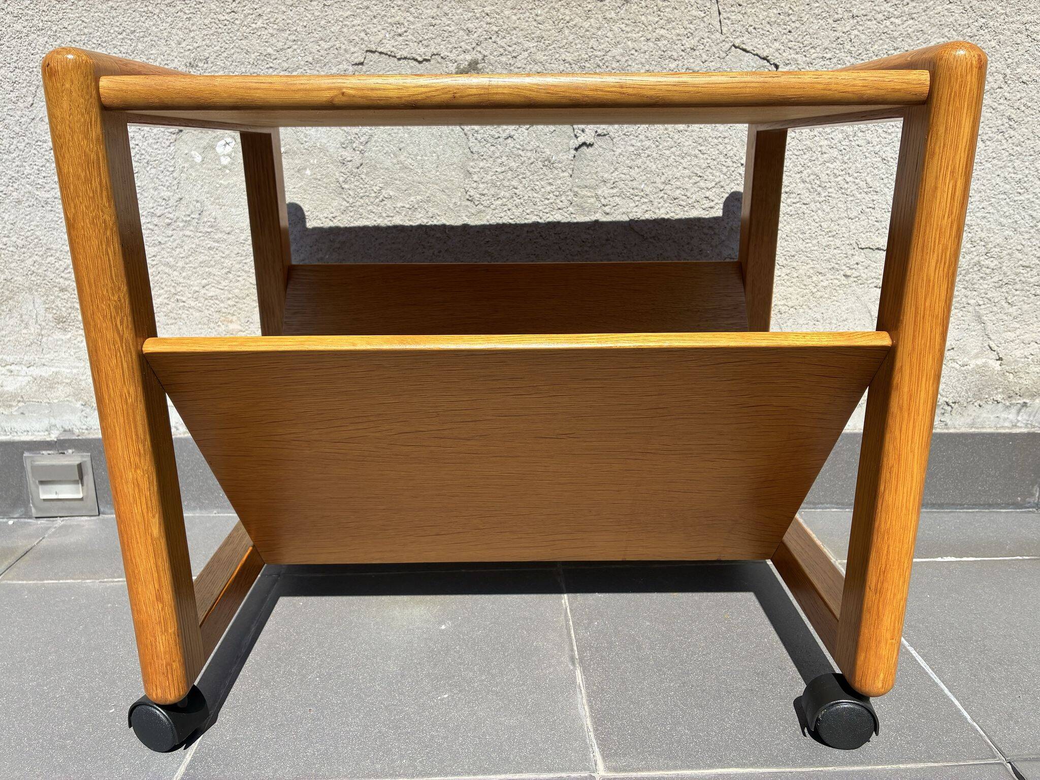 Aksel Kjersgaard for Odder side table with magazine shelf, 1960s