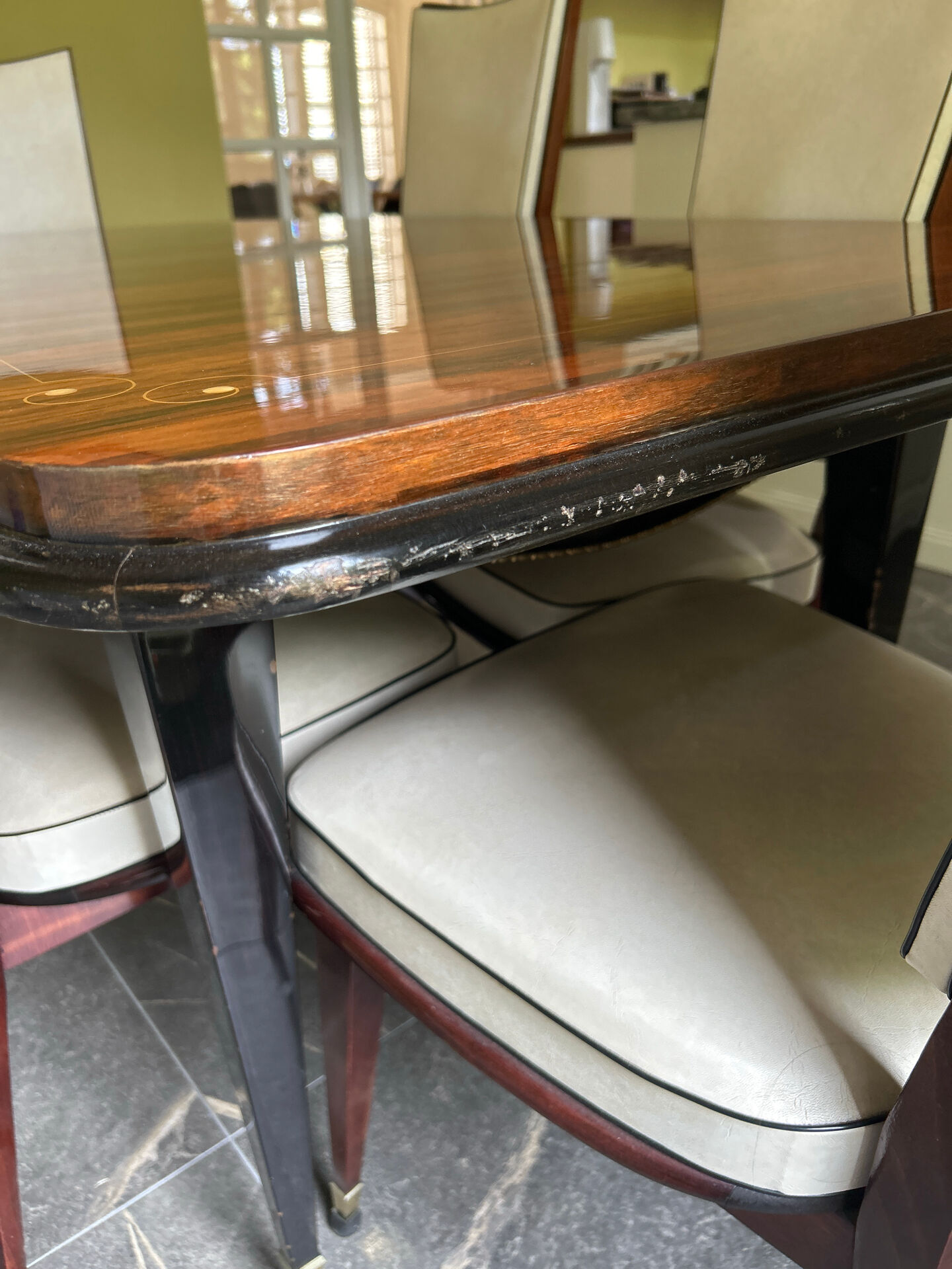Rio Rosewood Dining Set & 6 Chairs – Art Deco / 1950s