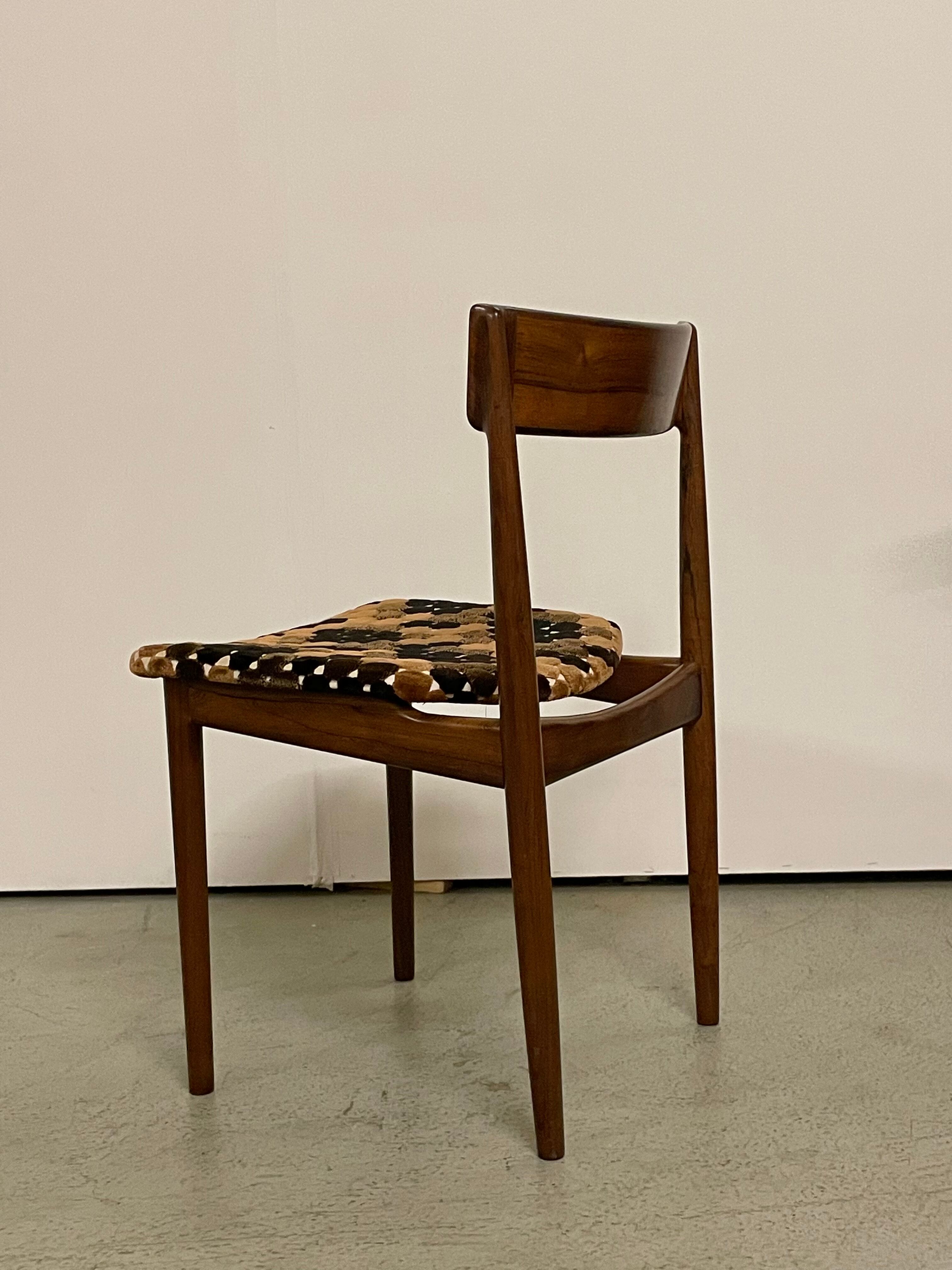 4 chaises en palissandre danoises par Hans Rosengren