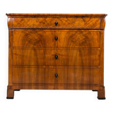 Biedermeier Walnut Chest of Drawers, Germany, 19th Century