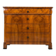 Biedermeier Walnut Chest of Drawers, Germany, 19th Century