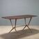 Vintage enamelled metal table, Italian design from the 1960s.