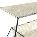 Large Mathieu Mategot style white and black vintage 60s table