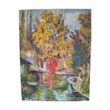 Autumn in Pont-Aven oil on panel