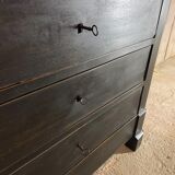 Commode ancienne patinée noir