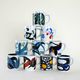 Porcelain mug, Danish design, 1986, manufacturer: Royal Copenhagen