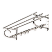 Chromed Wall Coat Rack