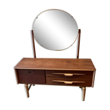 Commode coiffeuse scandinave danoise vintage 1960  2 tiroirs