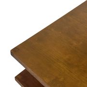 Table basse carrée vintage en placage de teck, design des années 1960