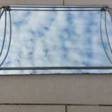 Antique mirror and chrome tray from the Art Deco period 1930