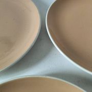 Set of three dessert plates Villeroy & Boch Mettlach powder pink