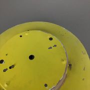 Metal opaline glass wall light, yellow, Italy, 1960s