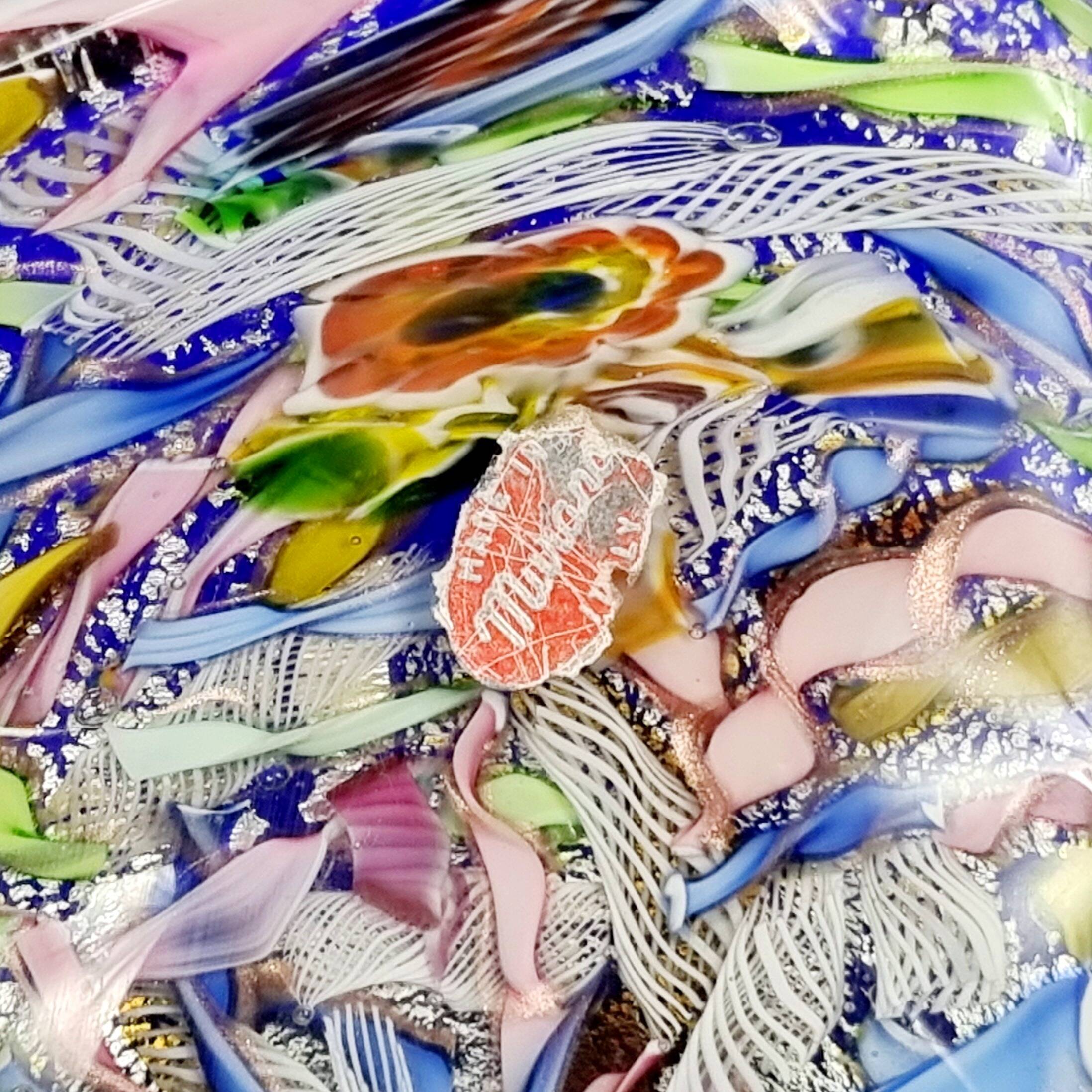 Large Murano Tutti Frutti Art Glass Bowl by Dino Martens for AvEM, Italy, 1960s