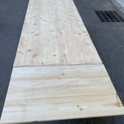 Grande table de ferme monastère décapée en bois brut extensible 200 à 300cm
