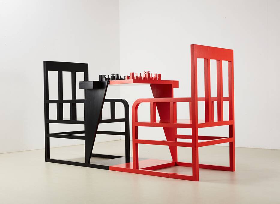 Extremely rare 'Workers Club' Chess Table by Alexander Rodchenko 1925/1979