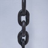 60s steel link floor lamp base