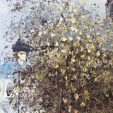 Table oil on canvas signed Burnett