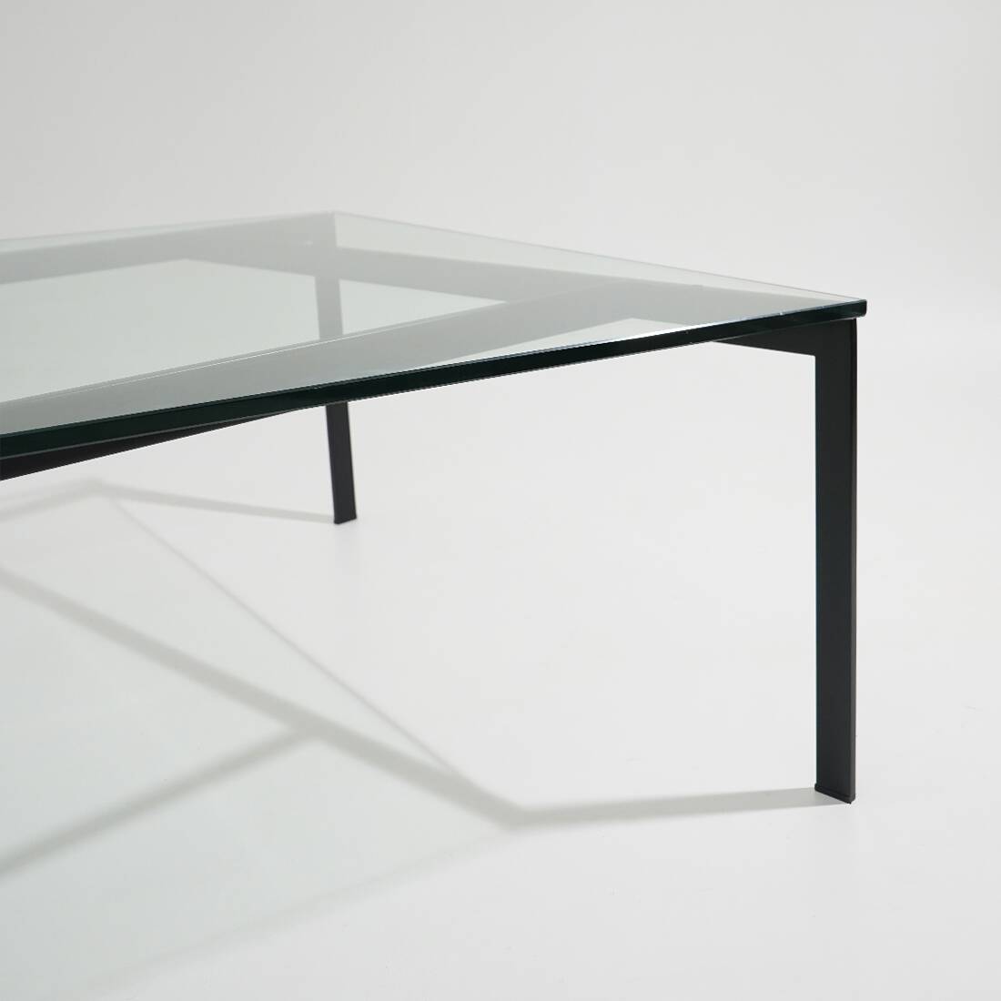 Glass and metal coffee table by Paolo Tilche for Arform, 1960s