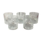 Set of 5 christofle glass with whisky