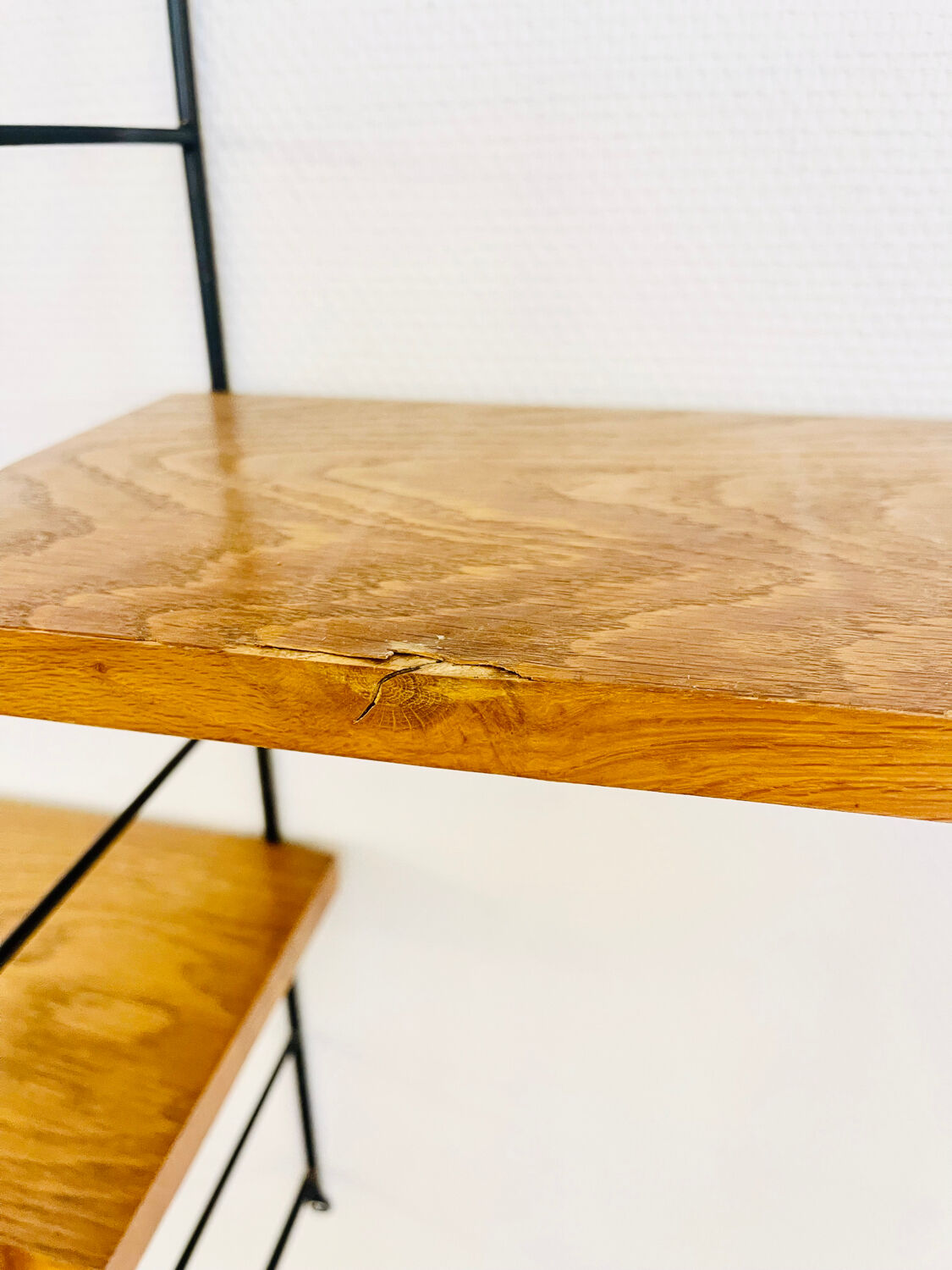 Modular Scandinavian wall shelf, circa 1960